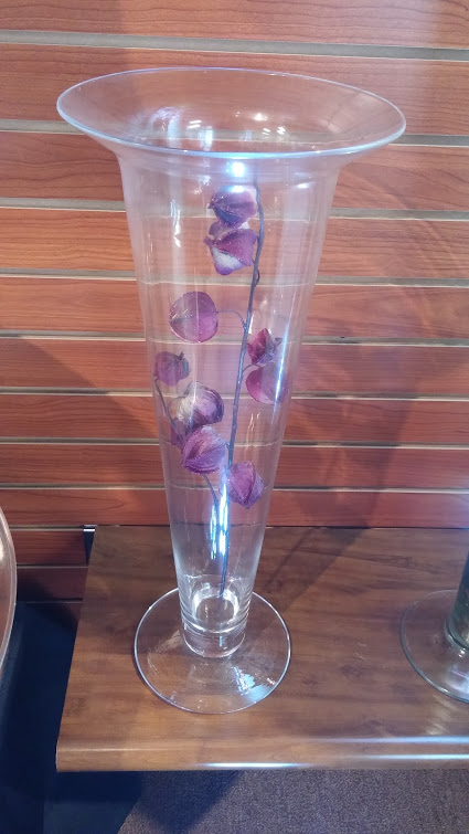24in Tall Glass Vase