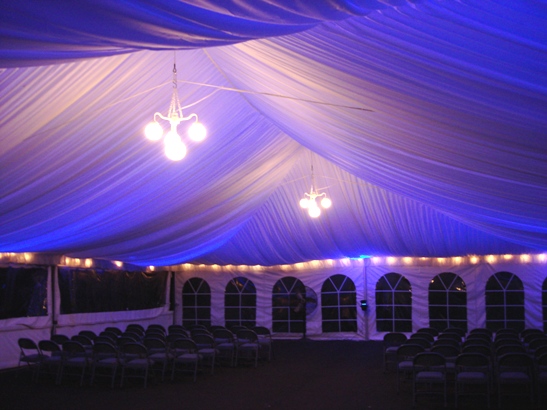 Rent your tent ceiling liner today!