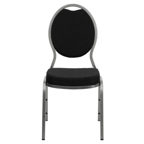 Black Padded Stacking Chair