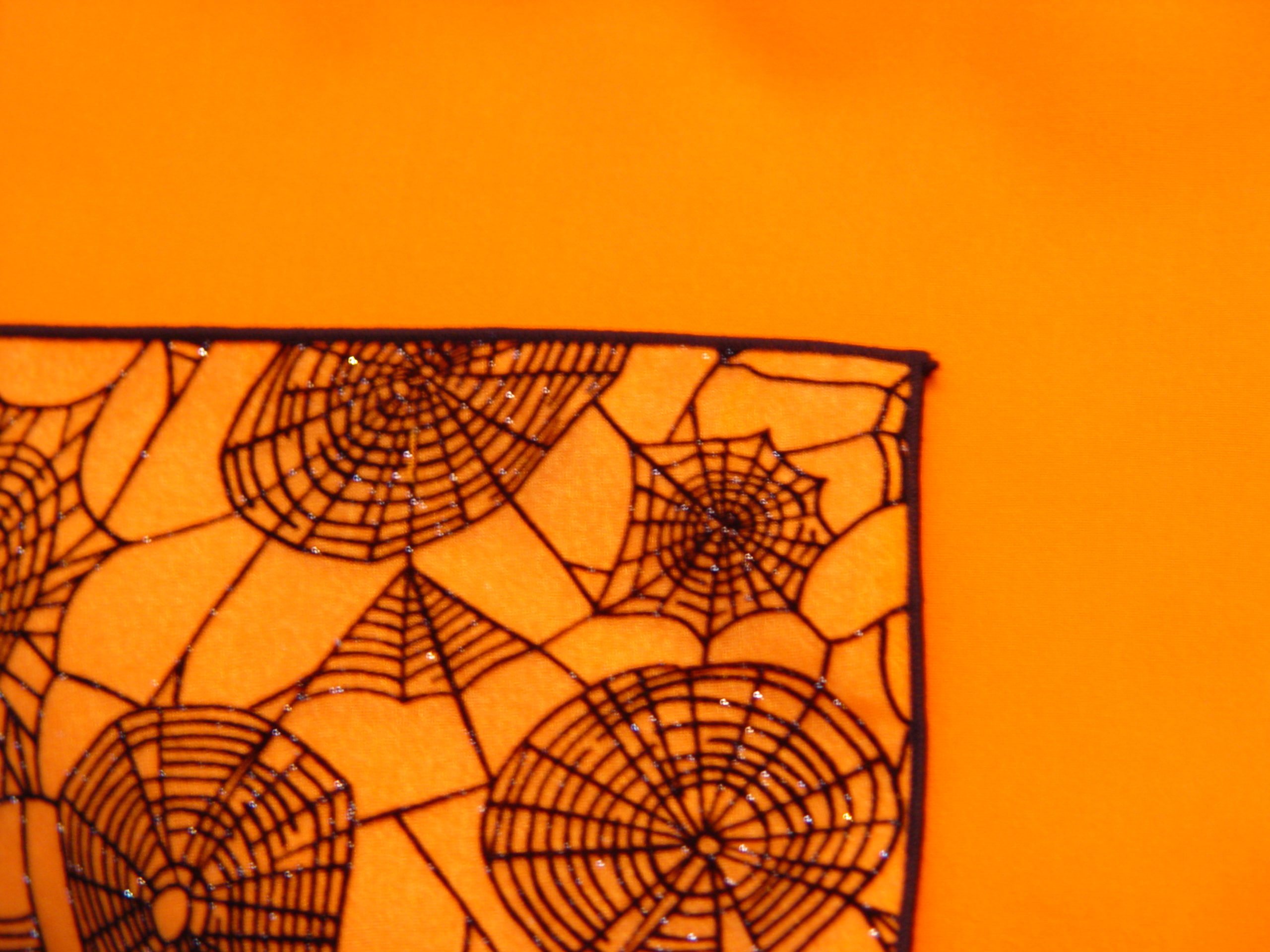 Spiderweb Linen Halloween Napkins