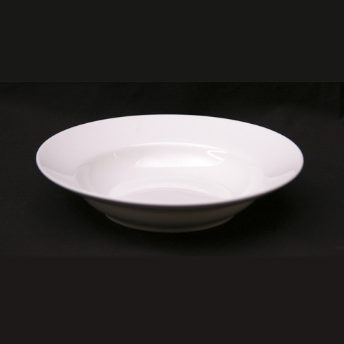 White soup plate
