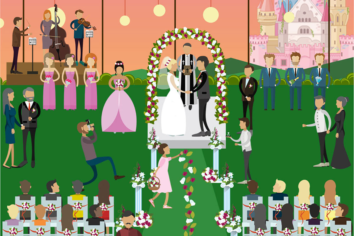 Awesome! Wedding Party Cast & Crew [Infographic]