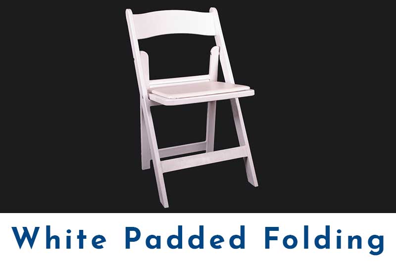 White-Padded-Folding-Chair
